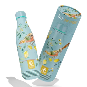 Izy hőtartó acélkulacs 500ml, Little birds kék