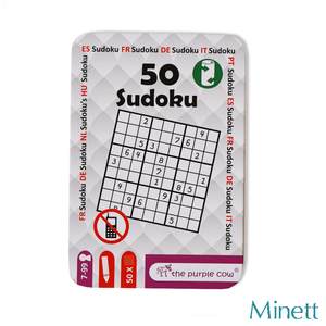 PC 50 Sudoku foglalkoztató fémdobozban