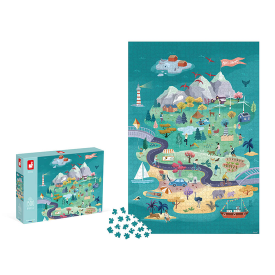 1500 darabos puzzle Utazás a harmónia szigetére