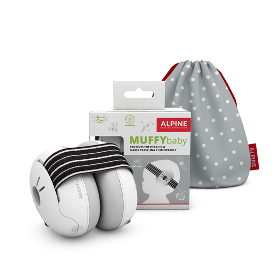Alpine Muffy Baby fültok csecsemőknek Fekete