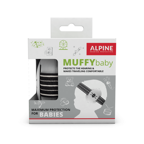 Alpine Muffy Baby fültok csecsemőknek Fekete Alpine Muffy Baby fültok csecsemőknek Fekete
