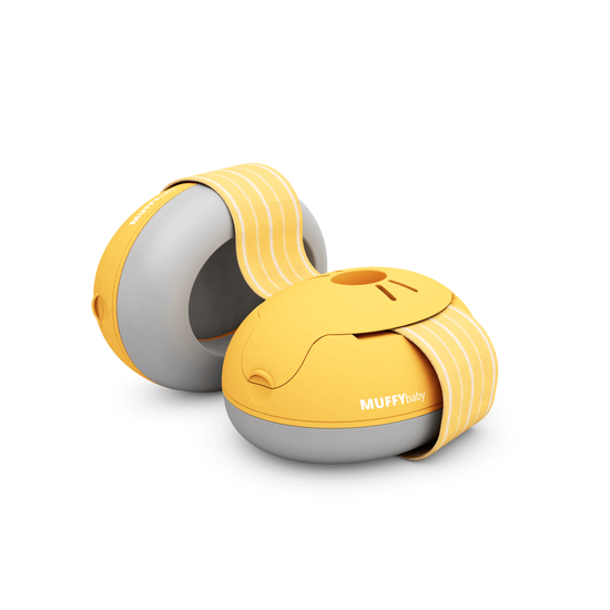 Alpine Muffy Baby fültok csecsemőknek Sárga