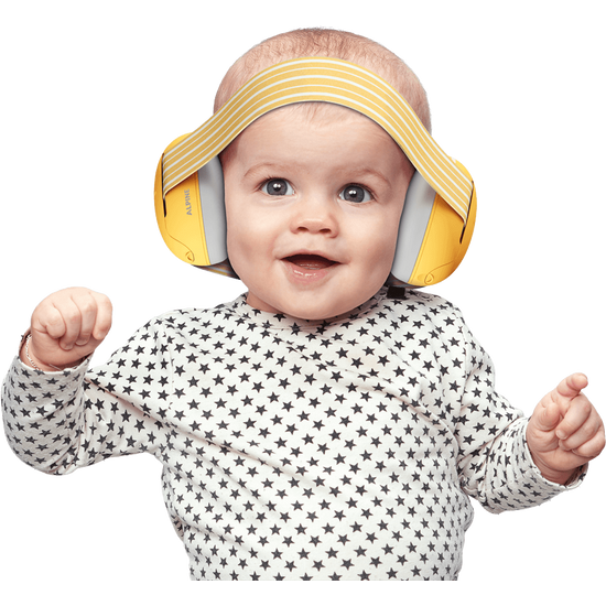 Alpine Muffy Baby fültok csecsemőknek Sárga