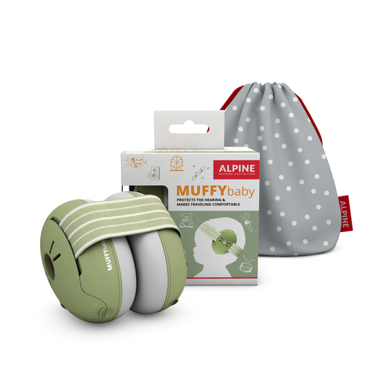 Alpine Muffy Baby fültok csecsemőknek Zöld