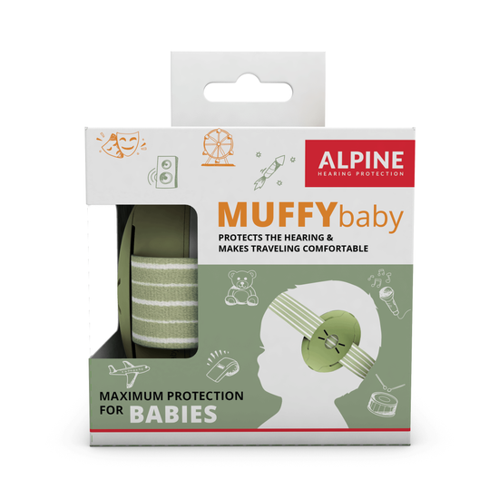 Alpine Muffy Baby fültok csecsemőknek Zöld