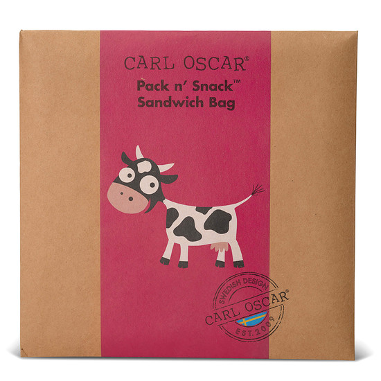 Carl Oscar Pack n’ Snack Szendvicstasak - pink Carl Oscar Pack n’ Snack Szendvicstasak - pink