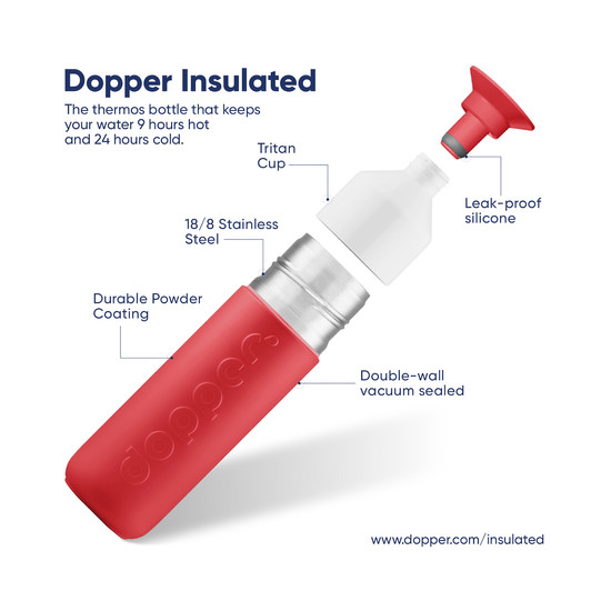Dopper termosz 350 ml - Deep Coral (korall)
