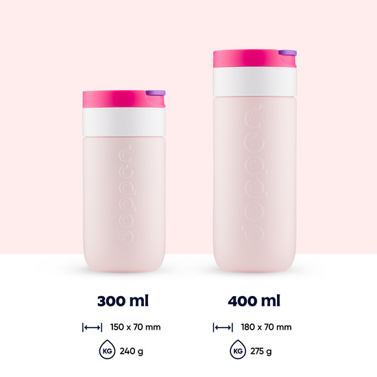 Dopper Travel Mug Termoszbögre Berry pink, 400 ml, rózsaszín Dopper Travel Mug Termoszbögre Berry pink, 400 ml, rózsaszín