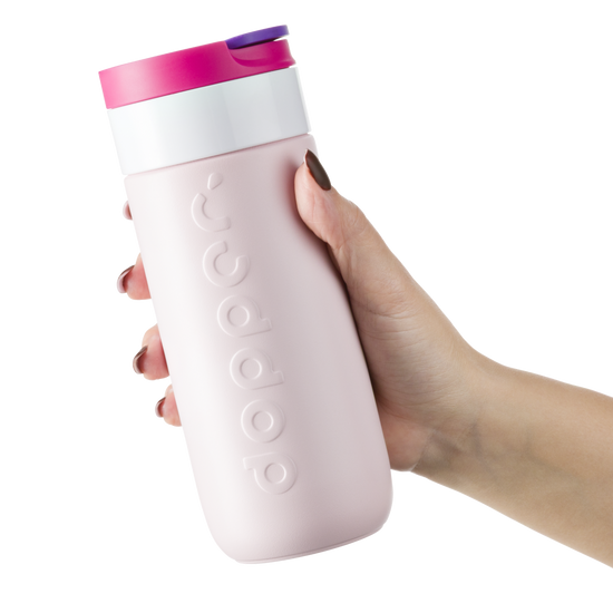 Dopper Travel Mug Termoszbögre Berry pink, 400 ml, rózsaszín