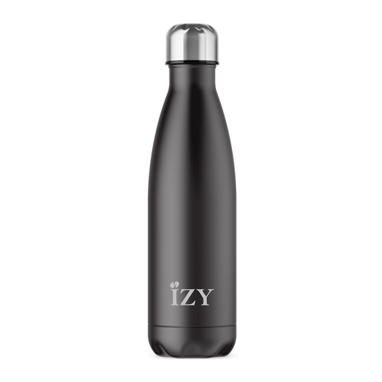 IZY 500ml termosz kulacs, matt, fekete