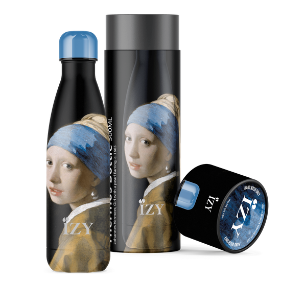 Izy hőtartó acélkulacs 500ml, Vermeer Lány gyöngy fülbevalóval