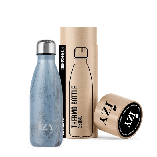 Izy hőtartó acélkulacs 350  ml, kék