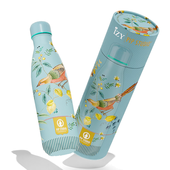 IZY 500ml termosz kulacs, Pip Studio kollekció, Little Birds kék