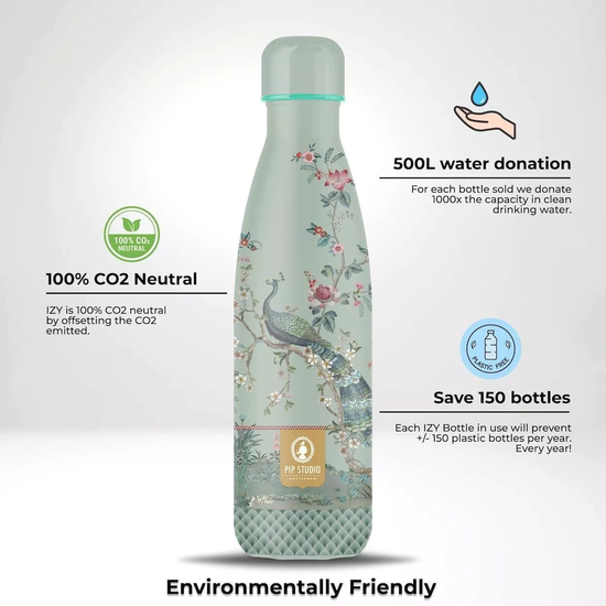 IZY 500ml termosz kulacs, Pip Studio kollekció, Okinawa pink