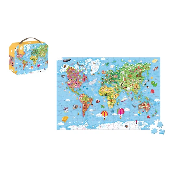 Óriás puzzle világtérkép