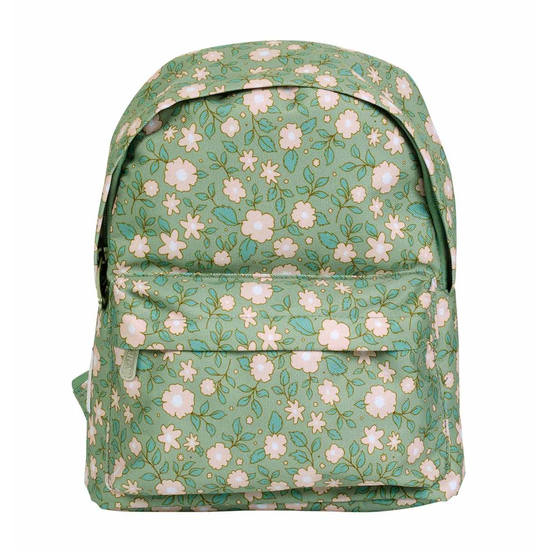 Mini hátizsák zöld virágos