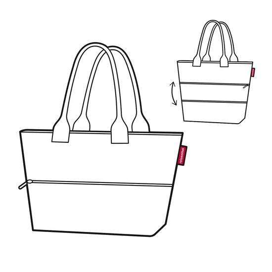 Reisenthel Shopper e1, kék, batik strong